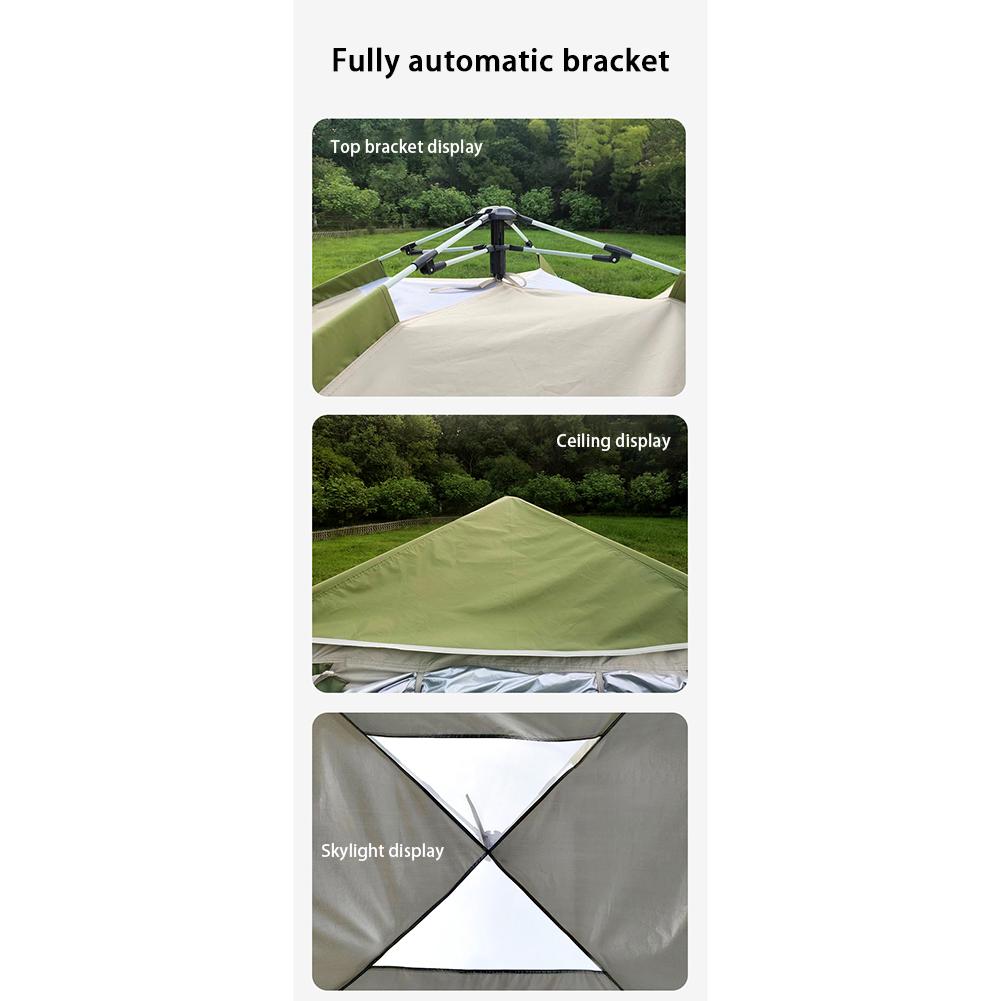 Cheap Goat Tents 4 6 People Outdoor Tent Portable Folding Sun Protective Rainstorm Prevention Four sided Full Automatic Tent   